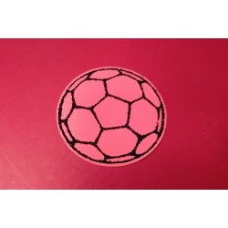 Aplikacja okrągła piłka do wklejania (jaskrawy róż)